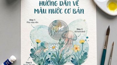 Hướng dẫn vẽ màu nước cơ bản cho người mới bắt đầu