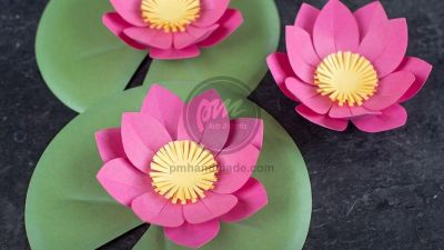 Cách làm Hoa Sen giấy đơn giản