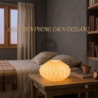 Tự chế chao đèn (Lampshade) phong cách Origami từ giấy cứng