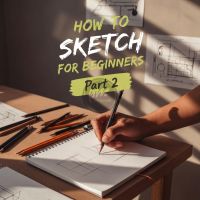 Hướng dẫn các bước vẽ sketch cơ bản bằng chì (phần 2)