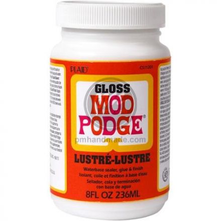 Keo dán Mod Podge gloss lên gỗ và nhiều bề mặt 236ml
