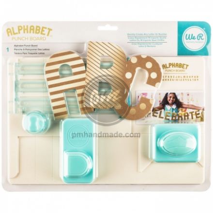 Alphabet Punch Board - Bàn cắt chữ cái & số