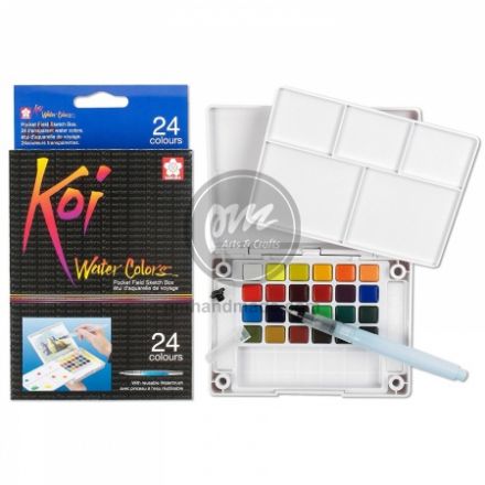 Màu nước Sakura Koi set 24 (tặng kèm bút nước)