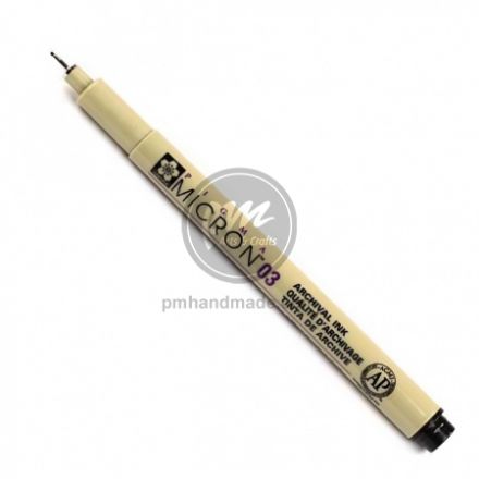 Bút kim Sakura vẽ kỹ thuật Pigma Micron 03, màu đen
