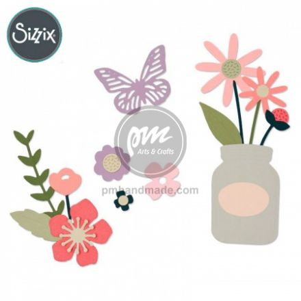 Khuôn cắt Sizzix Thinlits Dies mẫu vườn hoa