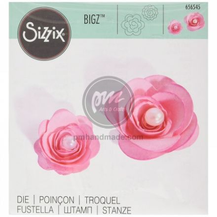 Khuôn cắt Sizzix Bigz Dies mẫu 2 hoa hồng 3D