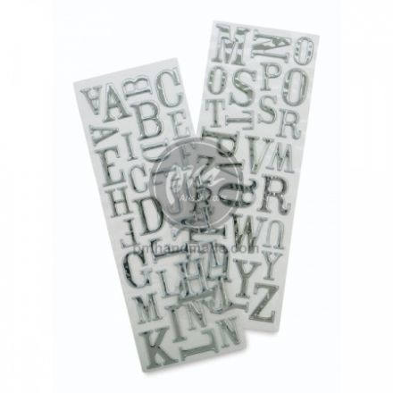 Sticker Chữ Cái Màu Bạc