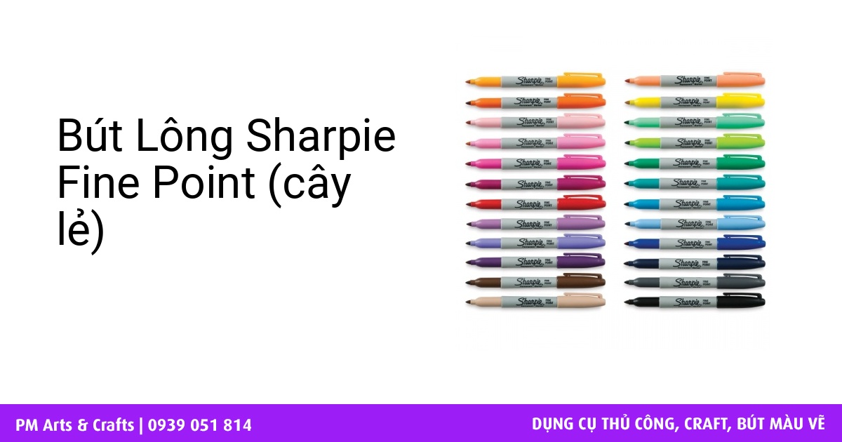 Sharp Point Long Bút Lông Sharpie Fine Point (cây lẻ)