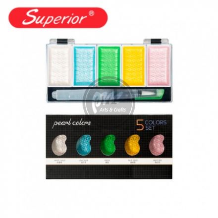 Hộp Màu Nhũ Superior Pearl Set 5