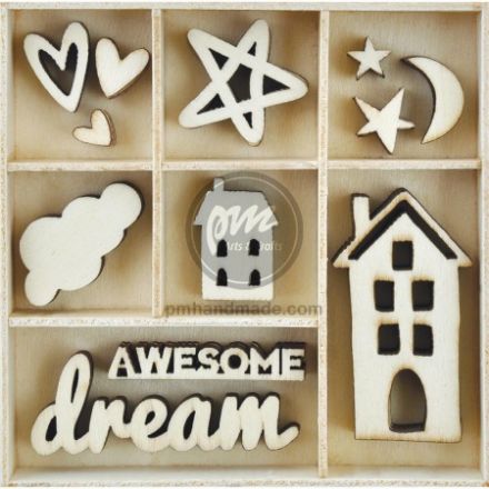 Gỗ trang trí Kaisercraft mẫu giấc mơ