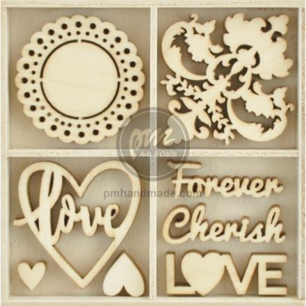 Gỗ trang trí Kaisercraft mẫu be mine