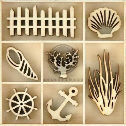 Gỗ trang trí Kaisercraft mẫu biển