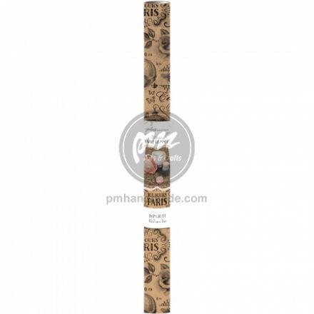 Giấy gói quà mẫu paris vintage 45.7cm x 1m
