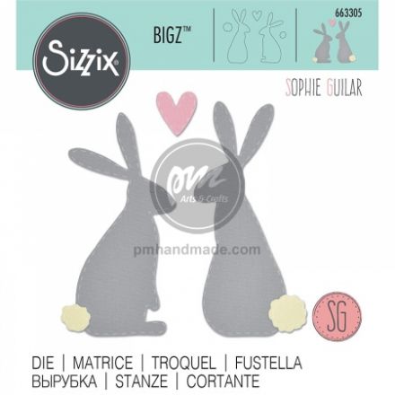 Khuôn cắt mẫu đôi bạn thỏ #663305