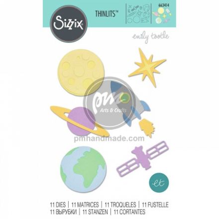 Khuôn cắt sizzix mẫu không gian #663414