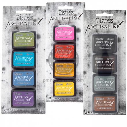 Set 4 hộp mực in dấu Distress Archival Ink
