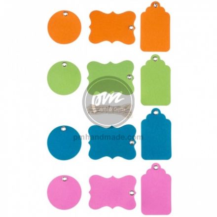 Gói tag trang trí kèm dây cối