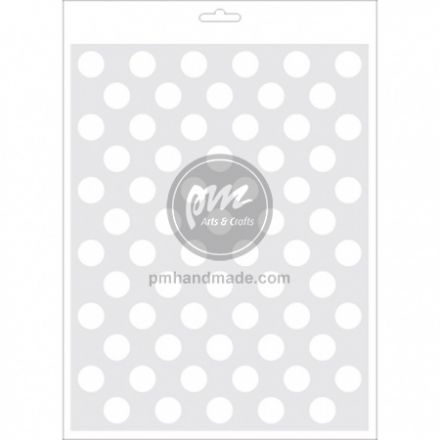 Stencil khuôn mẫu chấm bi 1.9cm