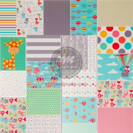 Paper pack cradstock họa tiết Hooray Baby 12" x 12" (tờ lẻ)