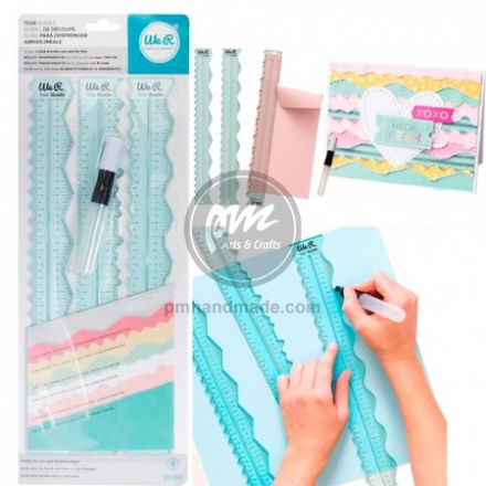 Bộ 3 thước răng cưa kèm bút nước