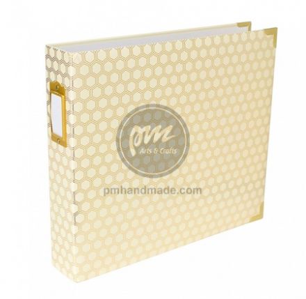 Sổ scrapbook đựng ảnh màu gold 12"