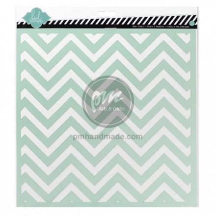Stencil khuôn vẽ mẫu chevron size 12"x12"