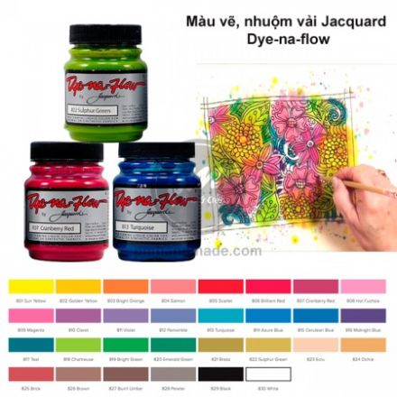 Màu vẽ và nhuộm lụa Jacquard Dye-Na-Flow