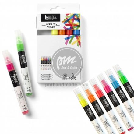 Bộ bút acrylic Liquitex set 6 màu cơ bản - ngòi fine