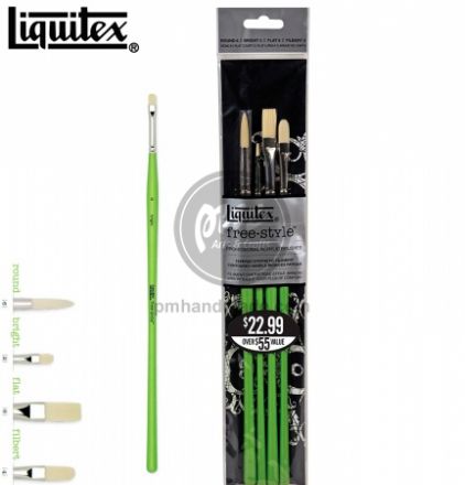 Bộ 4 cọ cao cấp Liquitex free style traditional