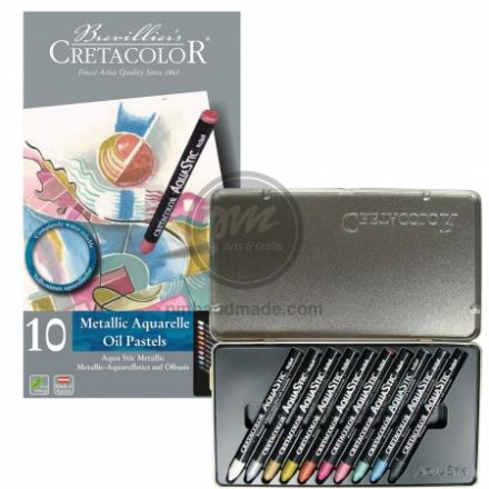 Sáp dầu nước màu metallic Set 10