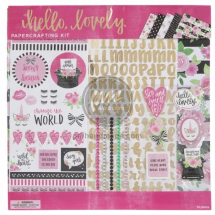 Bộ scrapbook mẫu Hello Lovely 12"x12"