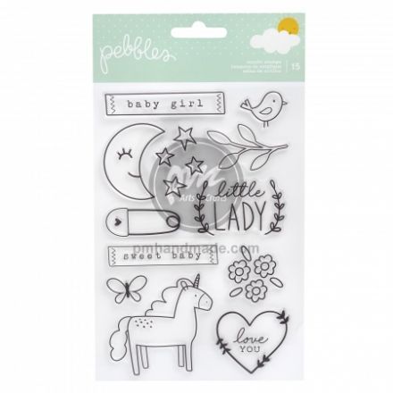 Mẫu dấu trong suốt chủ đề baby 15 miếng