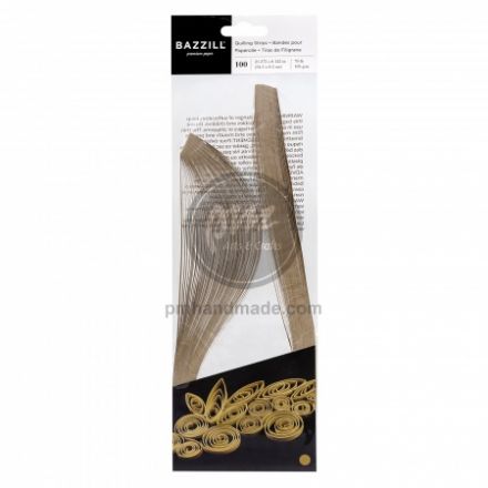 Giấy quắn quilling Bazzill màu gold