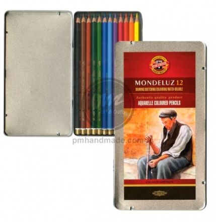 Bộ chì Koh-I-Noor Mondeluz hộp thiết 12 màu