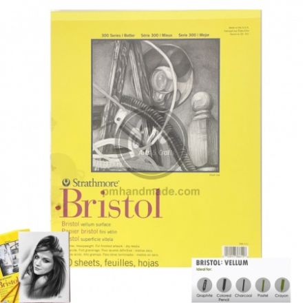 Tập giấy vẽ Strathmore Bristol Vellum 11"x 14"