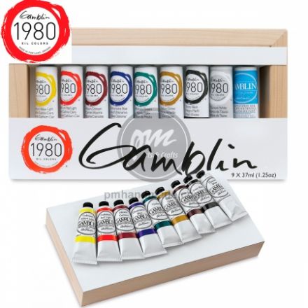 Màu sơn dầu Gamblin oil 1980 bộ introductory