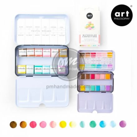 Hộp 12 màu nước Prima - bộ pastel dream