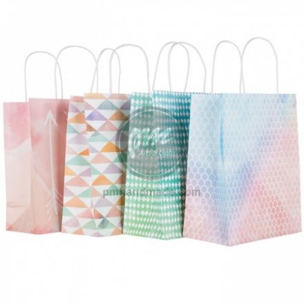 Túi giấy họa tiết màu nước size trung