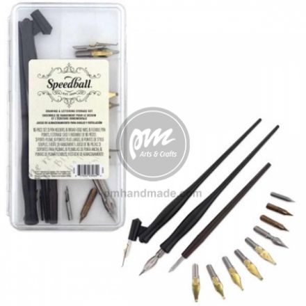 Set bút thư pháp calligraphy Speedball 16 món