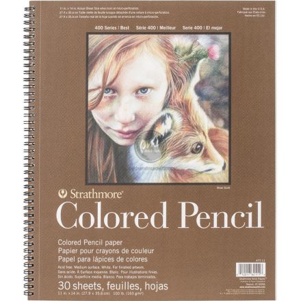 Tập giấy vẽ chì màu Strathmore color pencil 400SR 11X14"