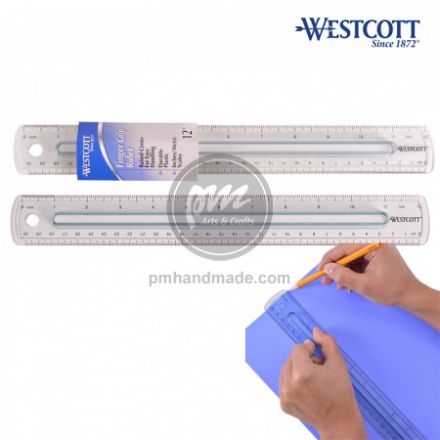 Thước kẻ cán cầm Westcott 12 (giao màu ngẫu nhiên)