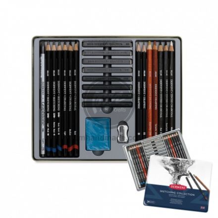 Bộ chì vẽ Derwent sketching set 24