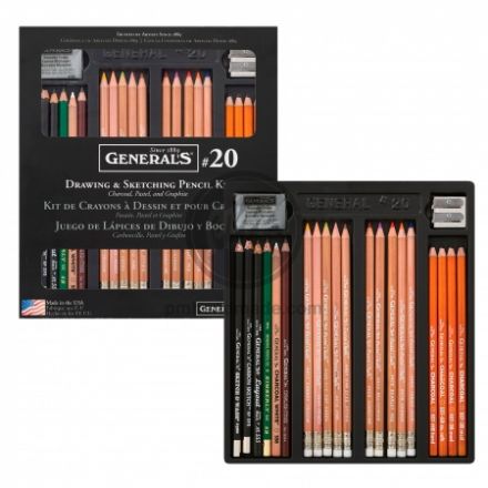 Bộ chì vẽ/phác thảo General set 20 món