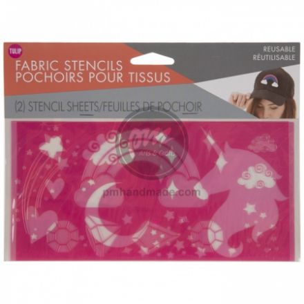 Stencils vẽ lên vải mẫu Unicorn Magic