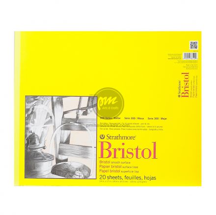 Tập giấy vẽ chì Strathmore Bristol Vellum size 14 inch x 17 inch