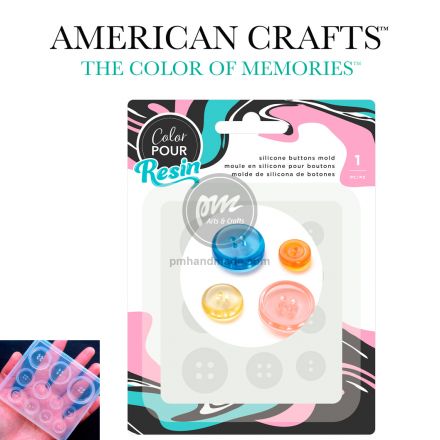 Khuôn resin hình nút áo hiệu AC