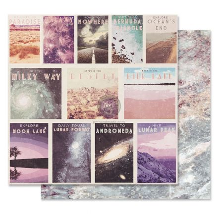 Giấy cardstock họa tiết Moon Child 12" x 12"