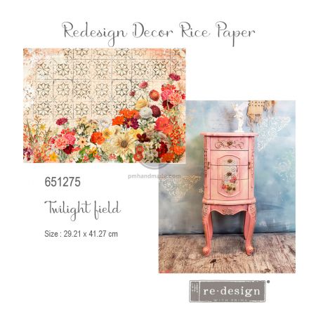 Giấy dán gỗ họa tiết twilight field - 11.5" x 16.25"