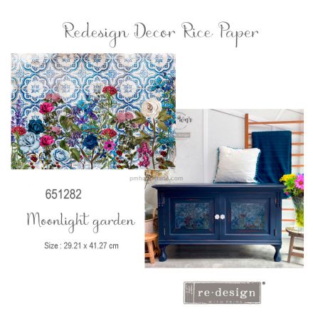 Giấy dán gỗ mẫu moonlight garden - 11.5" x 16.25"