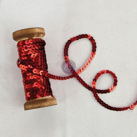 Dây trang trí hạt cườm màu đỏ